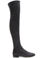Gianvito Rossi Over The Knee Flat Boots - Grey