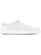 Canali Panelled Low-top Sneakers - White