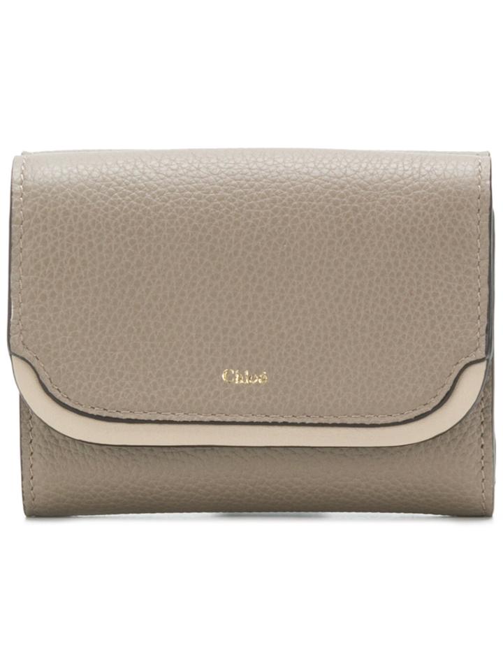 Chloé Easy Small Tri-fold Wallet - Grey