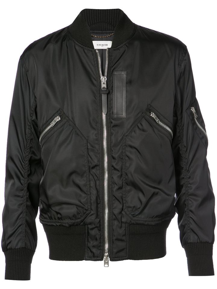 Coach Ma-1 Bomber Jacket - Black