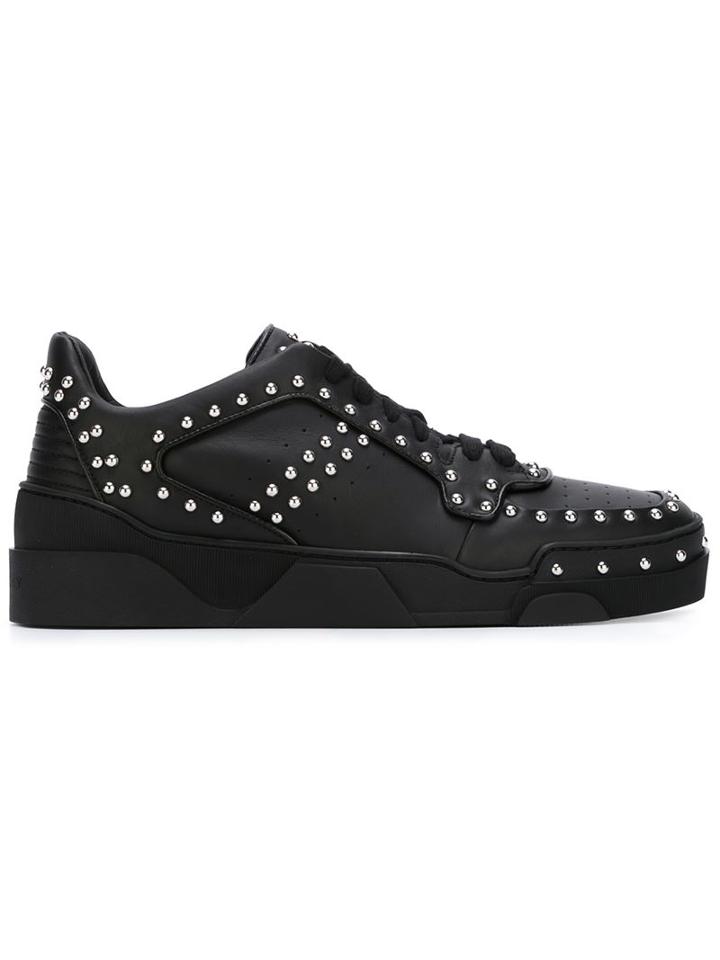 Givenchy Tyson Ii Sneakers, Men's, Size: 44, Black, Calf Leather/metal/rubber