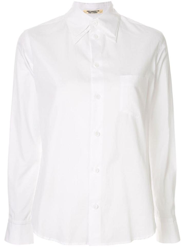 Yohji Yamamoto Double Collar Button-up Shirt - White