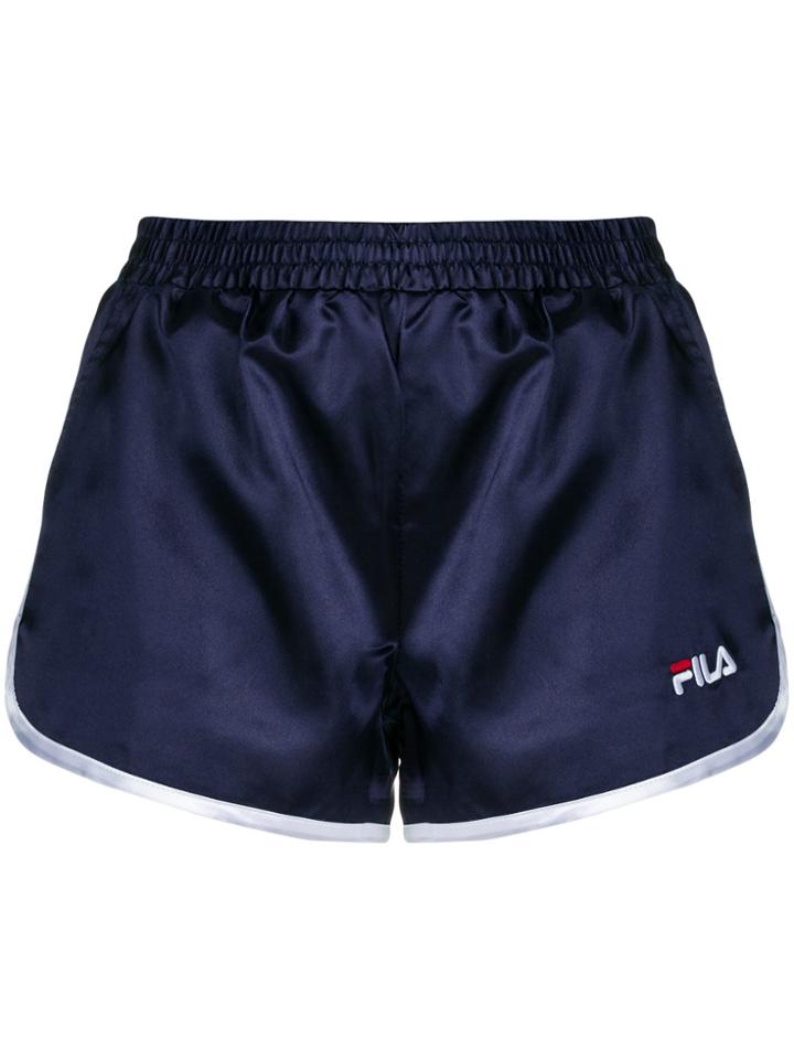 Fila Embroidered Logo Sporty Shorts - Blue