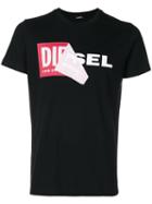 Diesel - Layered Logo Print T-shirt - Men - Cotton - S, Black, Cotton