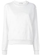 J.w.anderson Embroidered Sweatshirt, Women's, Size: Xs, White, Cotton