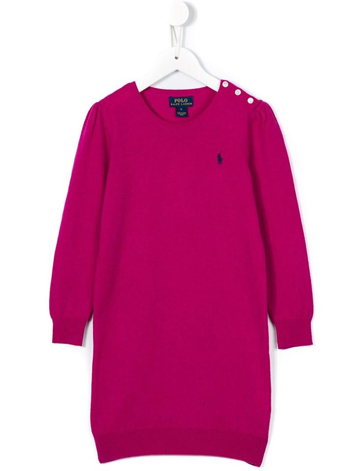 Ralph Lauren Kids Sweater Dress, Girl's, Size: 6 Yrs, Pink/purple