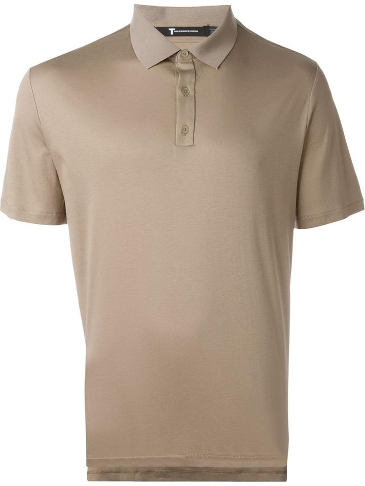 T By Alexander Wang Classic Polo Shirt, Men's, Size: S, Nude/neutrals, Cotton