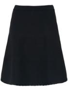 Egrey Knitted Flared Skirt - Blue