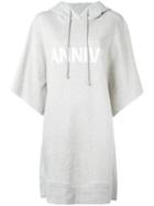 Mm6 Maison Margiela Anniv Oversized Hoodie Dress, Women's, Size: Medium, Grey, Cotton