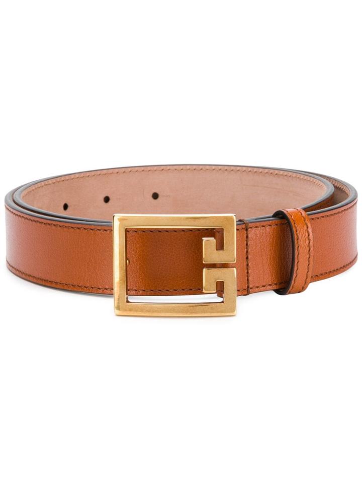 Givenchy Logo Belt - Brown