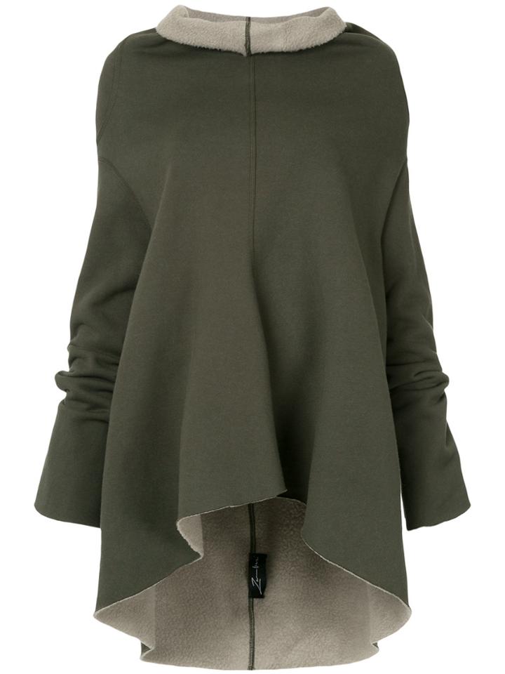 Zambesi Oversized Long Line Sweater - Green