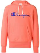 Champion Embroidered Logo Hoodie - Pink