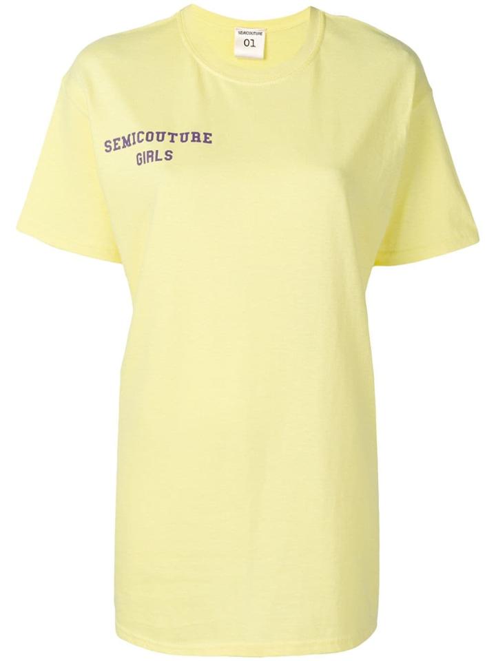 Semicouture 'alessa' T-shirt - Yellow