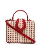 Mehry Mu Crochet Detail Box Bag - Red