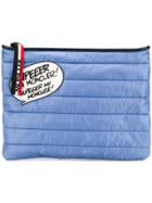 Moncler Quilted Clutch Bag - Blue