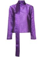 Taller Marmo Leopard Print Blouse - Purple