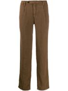 Massimo Alba Creased Casual Trousers - Brown