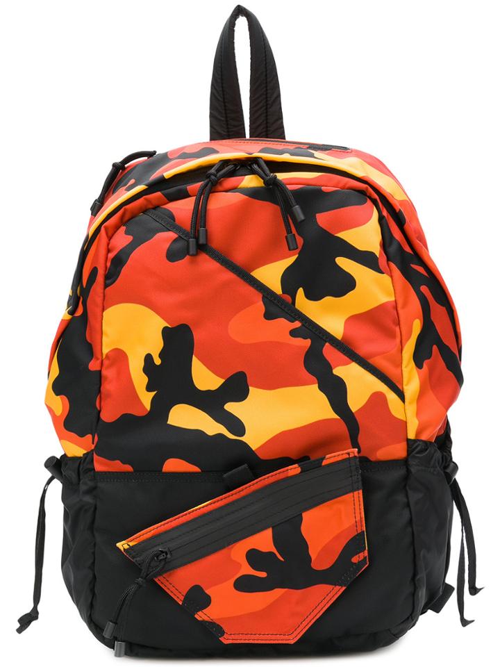 Valentino Camouflage Backpack - Black