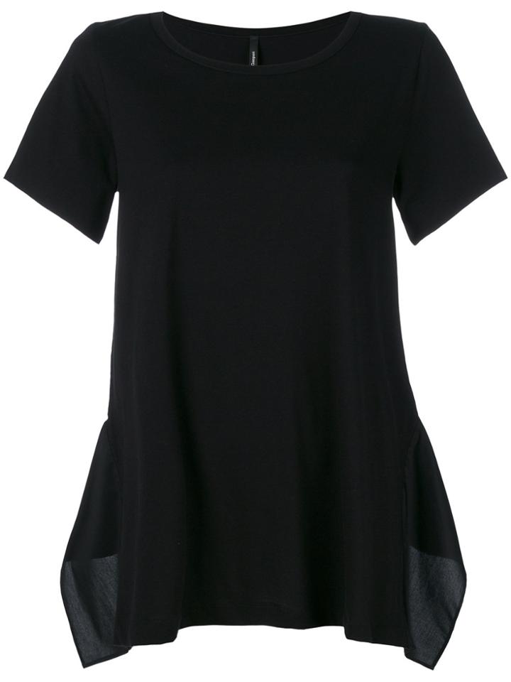 Pierantoniogaspari Flared Short-sleeve T-shirt - Black