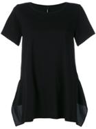 Pierantoniogaspari Flared Short-sleeve T-shirt - Black