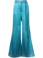 Hellessy Plain Flared Trousers - Blue