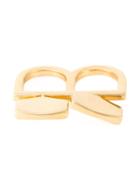 Mm6 Maison Margiela Double Ring, Women's, Size: Medium, Metallic