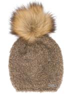 Norton Pom Pom Knitted Hat - Brown