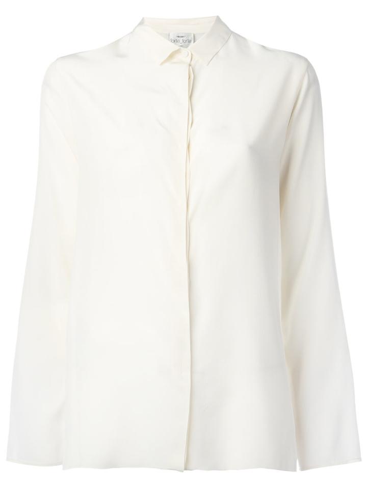 Forte Forte Plain Shirt, Women's, Size: 2, Nude/neutrals, Silk