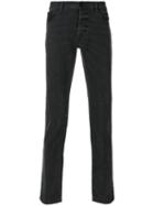 Just Cavalli - Straight-leg Jeans - Men - Cotton/calf Leather/polyurethane/viscose - 32, Grey, Cotton/calf Leather/polyurethane/viscose