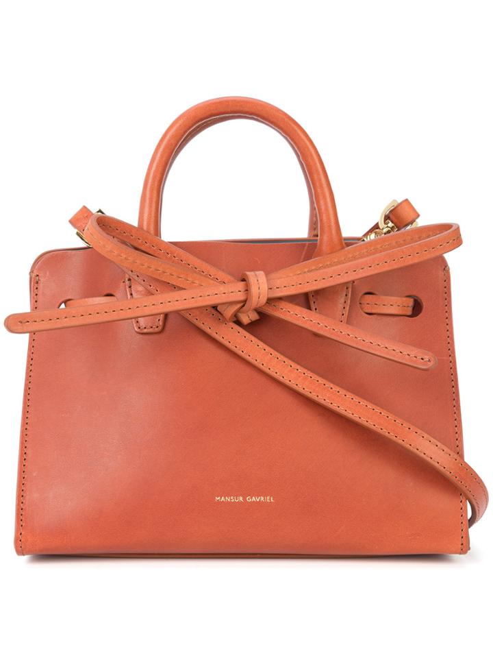 Mansur Gavriel Mini Tote Bag - Brown