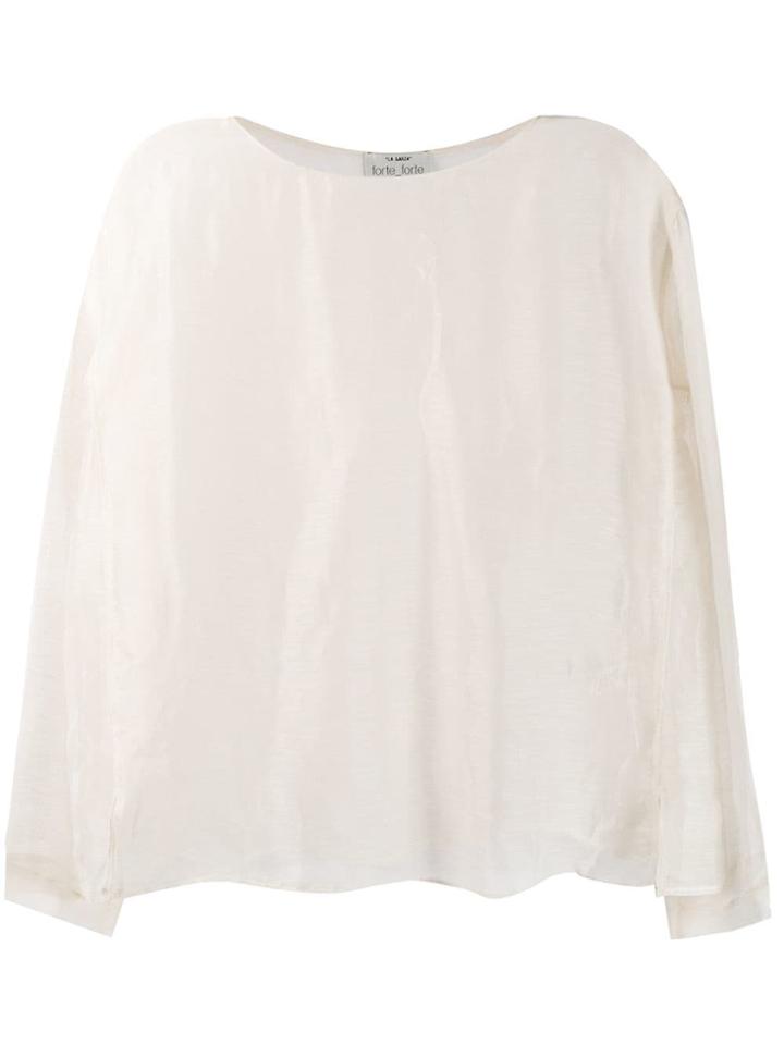 Forte Forte Plain Longsleeved Top - Neutrals