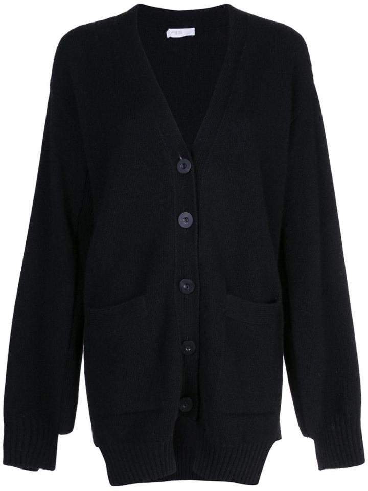 Rosetta Getty Paneled Cardigan - Black