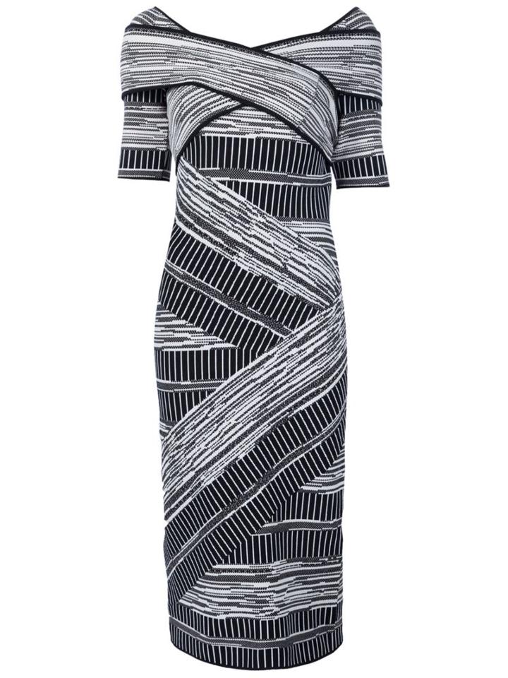 Christian Siriano Crisscross Strap Dress, Women's, Size: 8, Black, Polyester/viscose