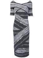 Christian Siriano Crisscross Strap Dress, Women's, Size: 8, Black, Polyester/viscose