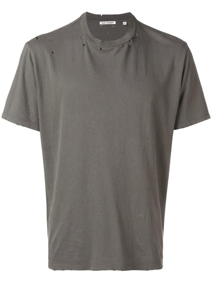 Our Legacy Ripped T-shirt - Green