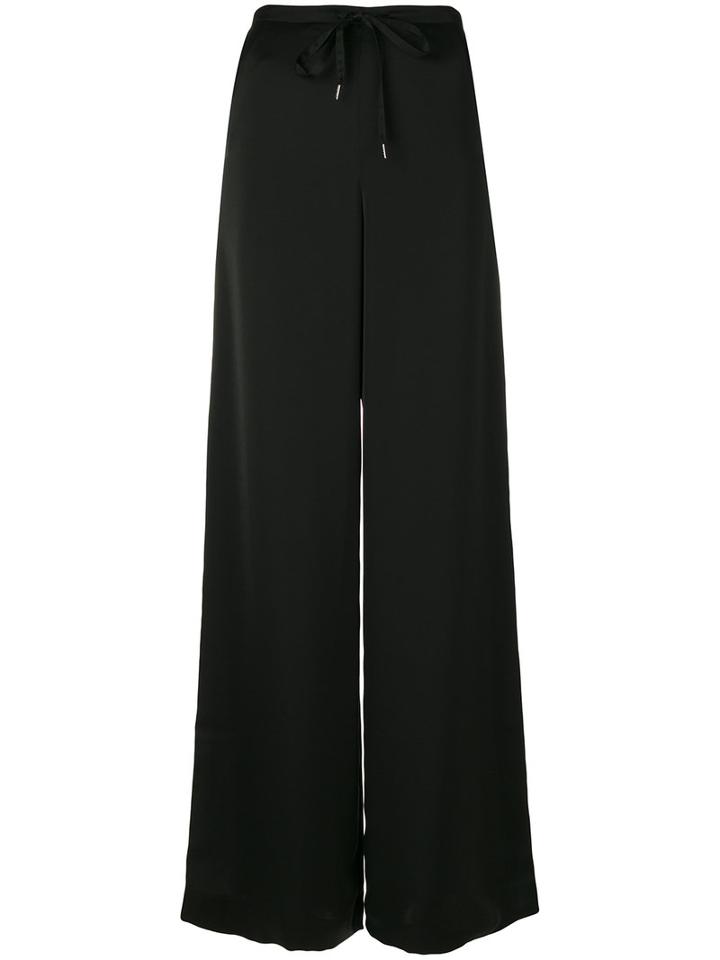 Mcq Alexander Mcqueen - Palazzo Pants - Women - Cupro/triacetate - 40, Black, Cupro/triacetate
