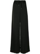 Mcq Alexander Mcqueen - Palazzo Pants - Women - Cupro/triacetate - 40, Black, Cupro/triacetate