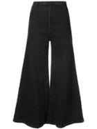 Rachel Comey Ribbed Wide-leg Trousers - Black