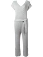 Designers Remix Ribbed Jumpsuit, Women's, Size: 36, Grey, Cotton/polyamide