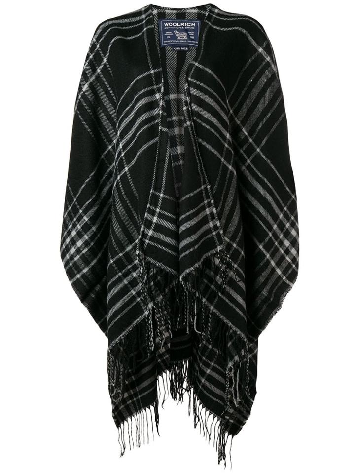 Woolrich Tartan Cape - Grey