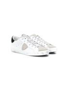 Philippe Model Kids Teen Lace Signature Sneakers - White