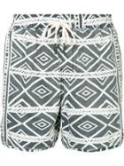 The Upside Drawstring Printed Beach - Blue