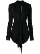 Rick Owens Lilies Belted Cardigan - Black