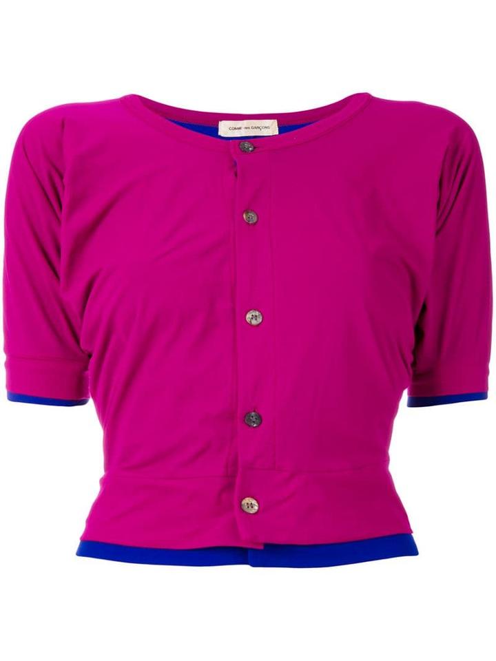Comme Des Garçons Pre-owned Layered Shortsleeved Blouse - Pink