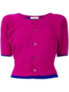 Comme Des Garçons Pre-owned Layered Shortsleeved Blouse - Pink