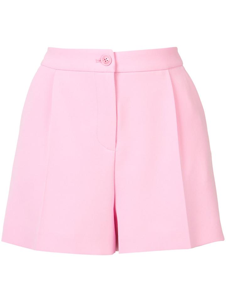 Boutique Moschino Crepe Shorts, Women's, Size: 38, Pink/purple, Polyester/triacetate