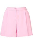 Boutique Moschino Crepe Shorts, Women's, Size: 38, Pink/purple, Polyester/triacetate