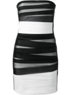 David Koma Wrapped Straps Strapless Dress