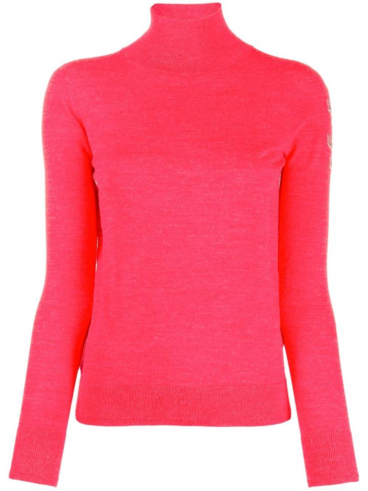 Ermanno Scervino Turtleneck Fine Knit Jumper - Red