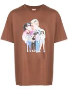 Supreme Kiss Print T-shirt - Brown